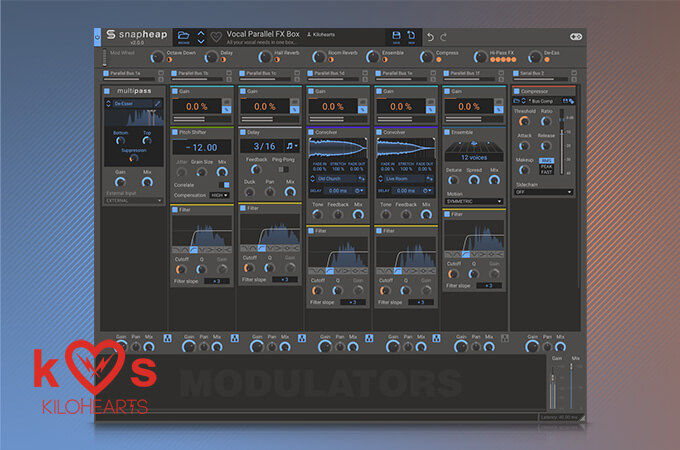 Kilohearts join Bitwig Circle with Snap Heap