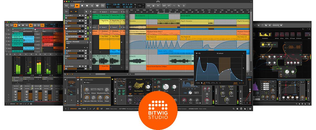 Bitwig Studio - modern music production and performance for Windows, macOS, and Linux.